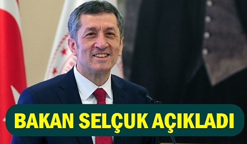 Bakan Ziya Selçuk'tan Ara Tatil, Yüz Yüze/Uzaktan Eğitim Açıklaması, Karne, Sınav Sayısı